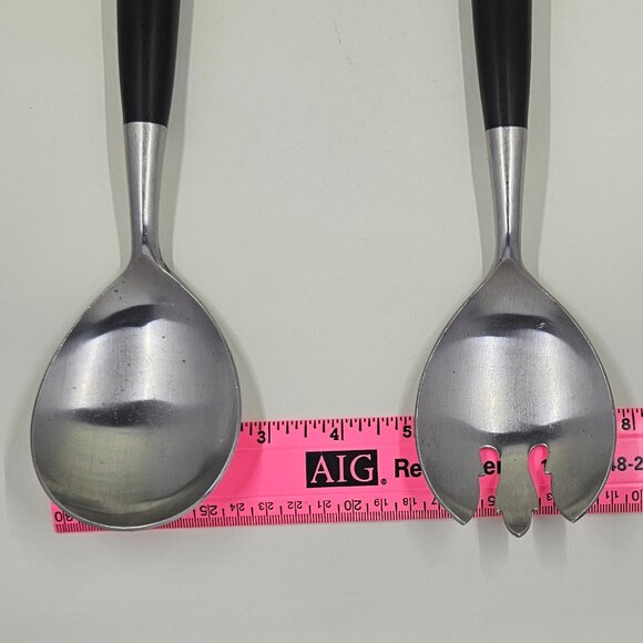 Futura Salad Serving Set 2pc Stainless Steel by Stanley Roberts TOPFLITE JAPAN - Picture 12 of 13